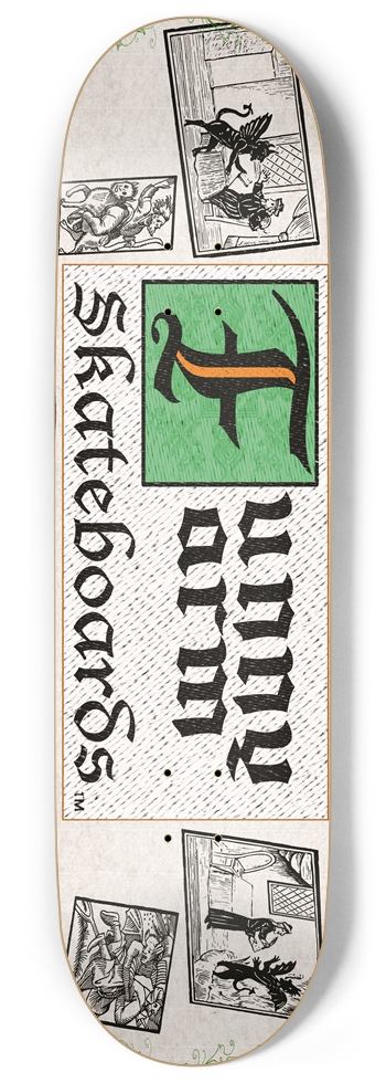 Deal With The Devil 9" x 34" - Green 9 Inch Skateboard