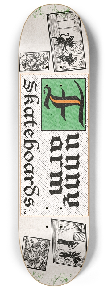 Deal With The Devil 8.25" x 32.25" - Green 8-1/4 Skateboard Deck