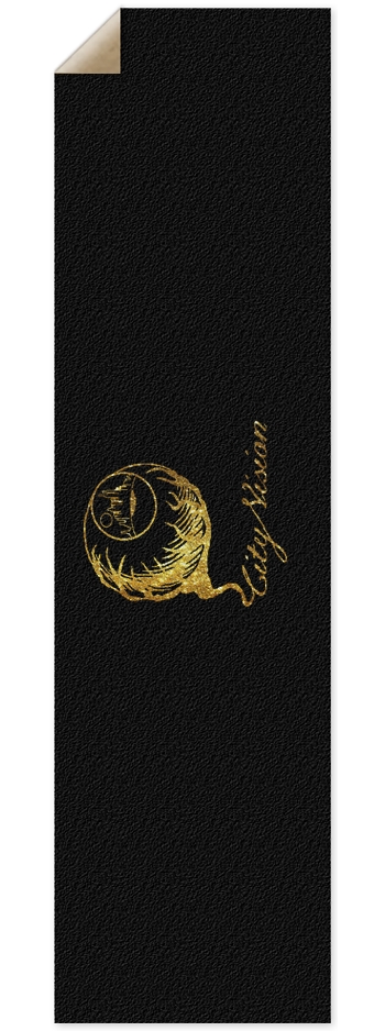 Black & Gold Glitter Logo Griptape 9 x 33 Inch Griptape
