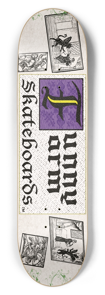 Deal With The Devil 8.50" x 32" - Purple 8-1/2 Skateboard Deck