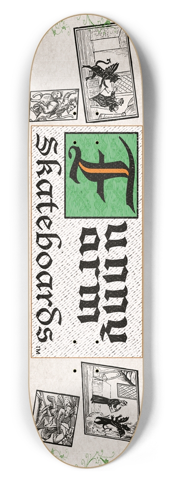 Deal With The Devil 8.50" x 32" - Green 8-1/2 Skateboard Deck