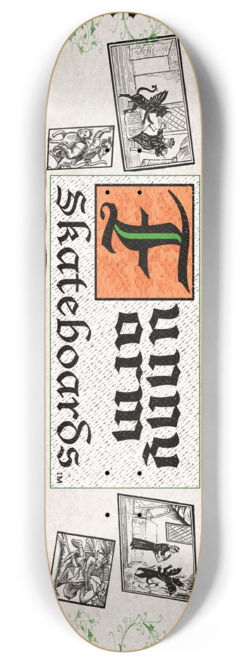 Deal With The Devil 8.0" x 32" - Orange 8 Inch Skateboard Deck