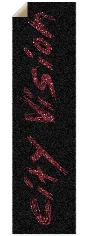 Black & Red Glitter Name Griptape 9 x 33 Inch Griptape