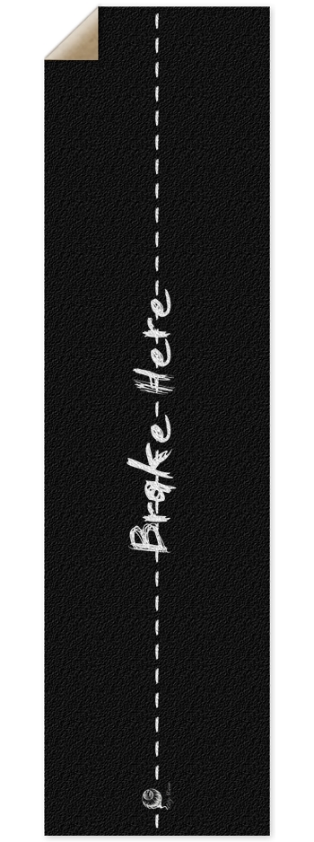 Brake Here 2 Griptape 9 x 33 Inch Griptape