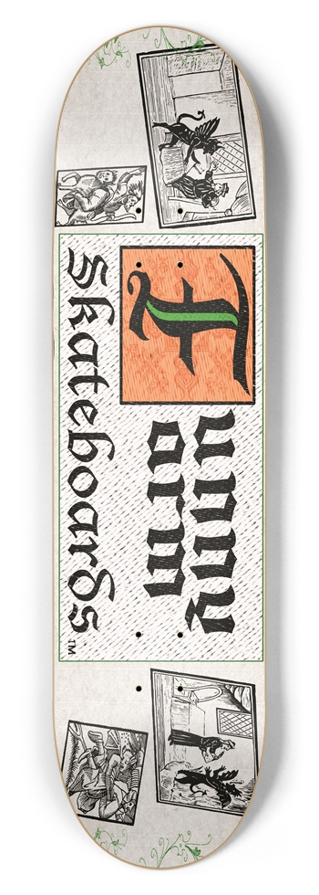 Deal With The Devil 8.50" x 32" - Orange 8-1/2 Skateboard Deck