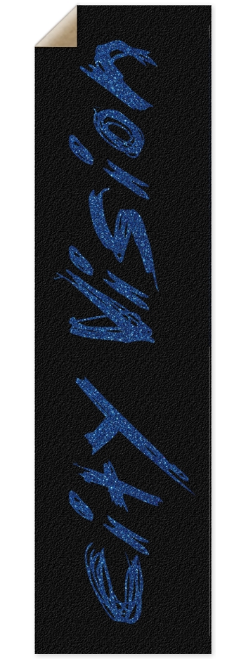 Black & Blue Glitter Name Griptape 9 x 33 Inch Griptape