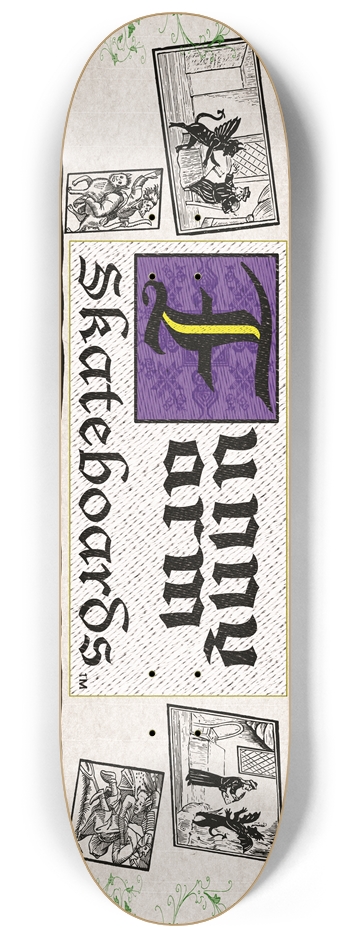 Deal With The Devil 8.25" x 32.25" - Purple 8-1/4 Skateboard Deck
