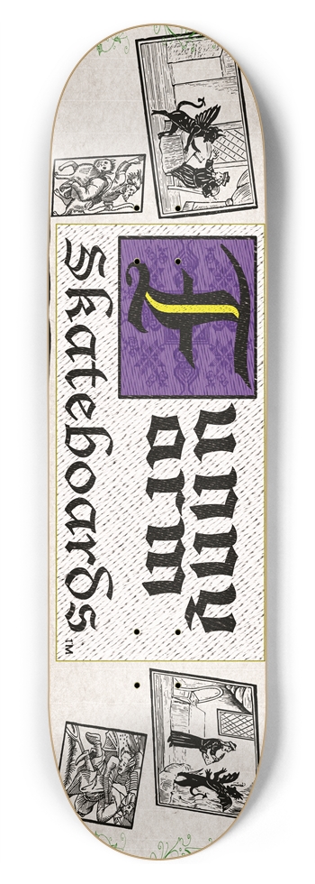 Deal With The Devil 8.75" x 33" - Purple 8-3/4 Inch Skateboard