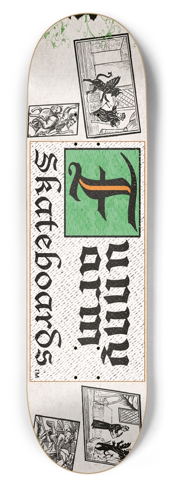 Deal With The Devil 8.75" x 33"- Green 8-3/4 Inch Skateboard