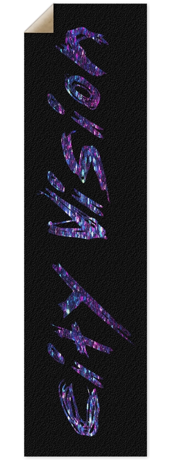 Black & Dark Glitter Name Griptape 9 x 33 Inch Griptape