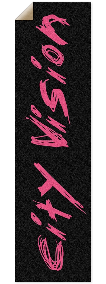 Black & Pink Name Griptape 9 x 33 Inch Griptape
