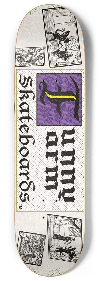 Deal With The Devil 9" x 34" - Purple 9 Inch Skateboard