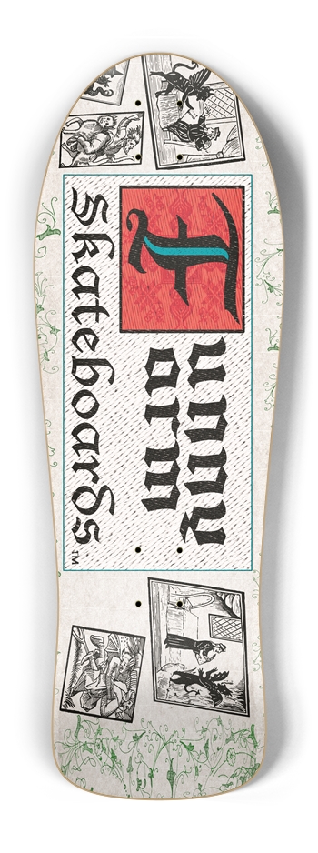 Deal With The Devil 10.25" x 30" - Red Old School Shape