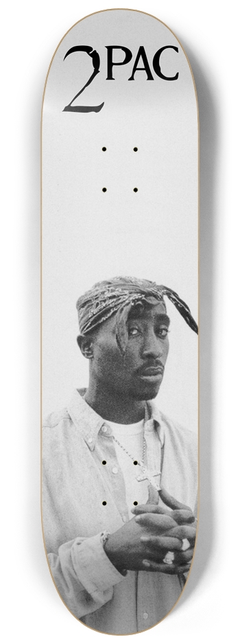 2pac Tupac Skateboard Deck 8-1/4 Skateboard Deck