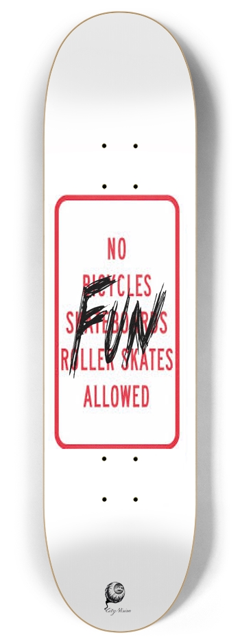 No Fun 8.00 8 Inch Skateboard Deck