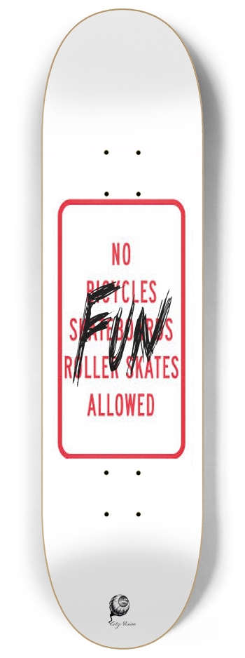 No Fun 8.25 8-1/4 Skateboard Deck