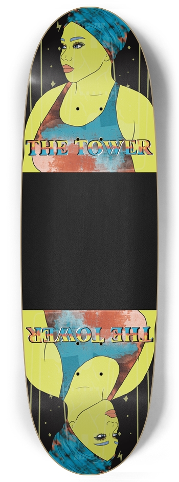 The Tower Tarot Series Custom Egg Shape Skateboard Egg Shape