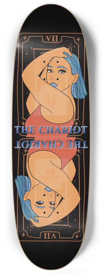 The Chariot Tarot Series Egg Shape Skateboard Egg Shape
