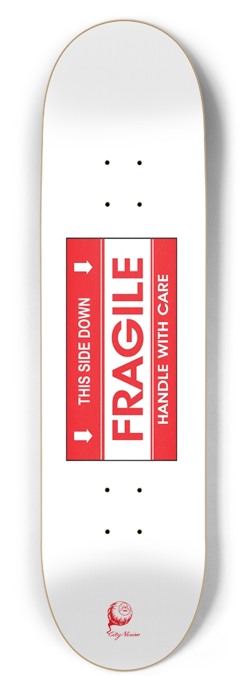 Fragile 8.50 8-1/2 Skateboard Deck