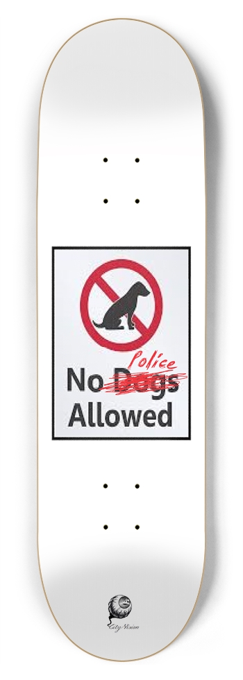 No Police 8.75 8-3/4 Inch Skateboard