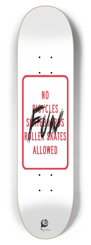 No Fun 7.87 7-7/8 Skateboard Deck