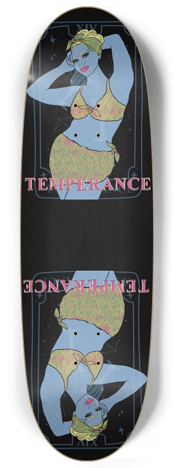Temperance Tarot Series Egg Shape Skateboard