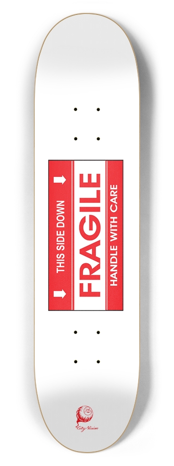 Fragile 7.62 7-5/8 Skateboard Deck