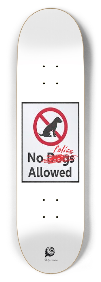 No Police 8.50 8-1/2 Skateboard Deck