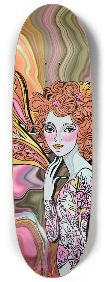 "Rosy Radiance: Blushing Fairy in Gold Tones" Egg Shape