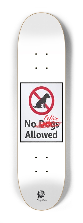 No Police Mini 7.25 7-1/4 Mini/Kid Skateboard