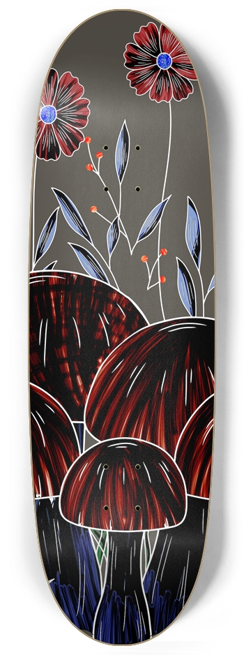 Enchanted Forest Custom Skateboard Egg Shape
