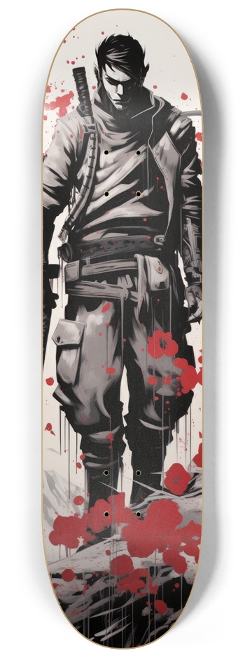 Japanese warrior 8-1/4 Skateboard Deck