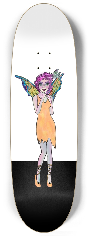 "Emerald Whispers: Blushing Fairy Skateboard" Egg Shape