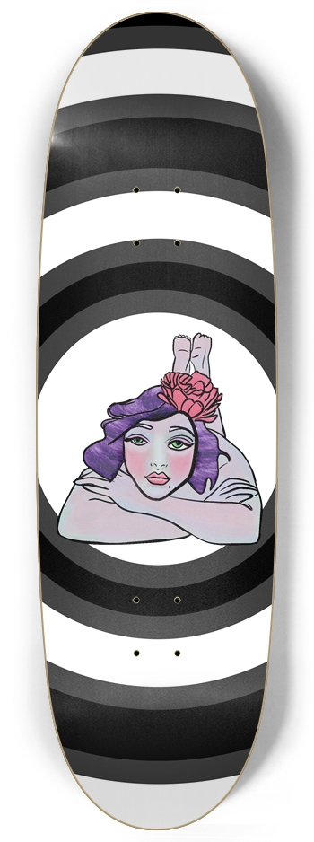 "Enchanted Garden: Fairy Bloom Custom Skateboard" Egg Shape