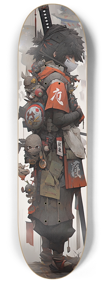 Japanese Warrior No.4 8-1/4 Skateboard Deck
