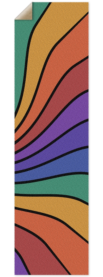 Rainbow Swirl Grip Tape 9 x 33 Inch Griptape