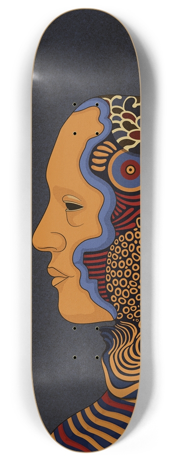 Face the World 8 Inch Skateboard Deck