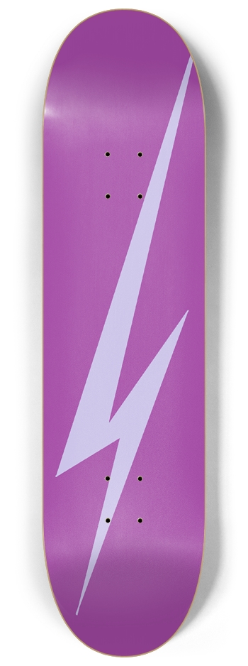 Custom Skateboard Purple Thunder 8-1/4 Skateboard Deck