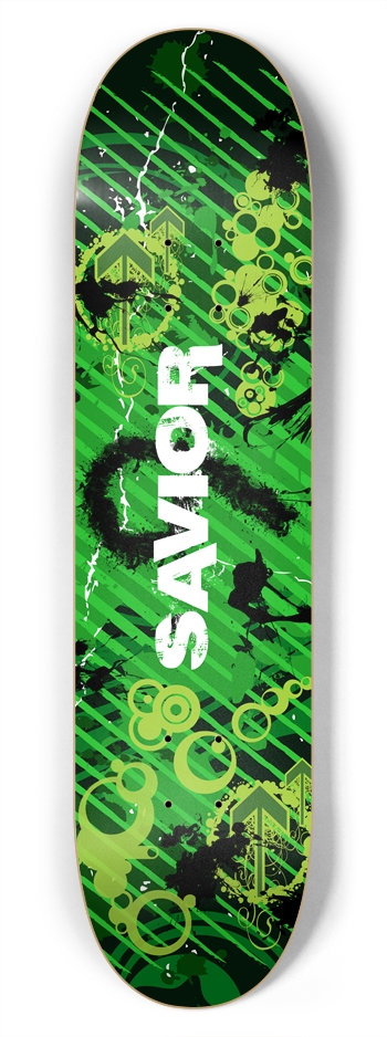SAVIOR 9 - Be Green 7-3/4 Skateboard Deck