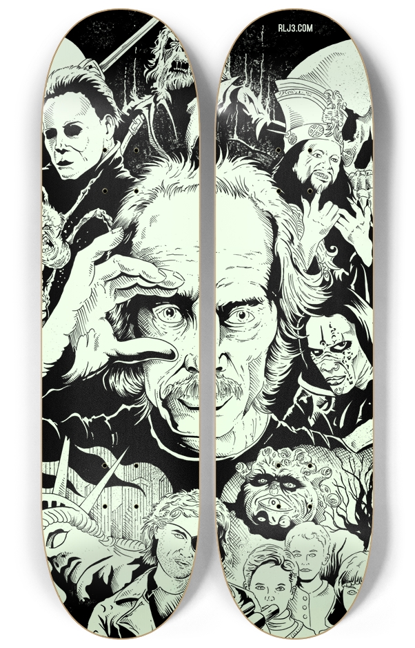 Carpenter - Glow in the Dark - Skateboard Series 2 Deck Wall Series