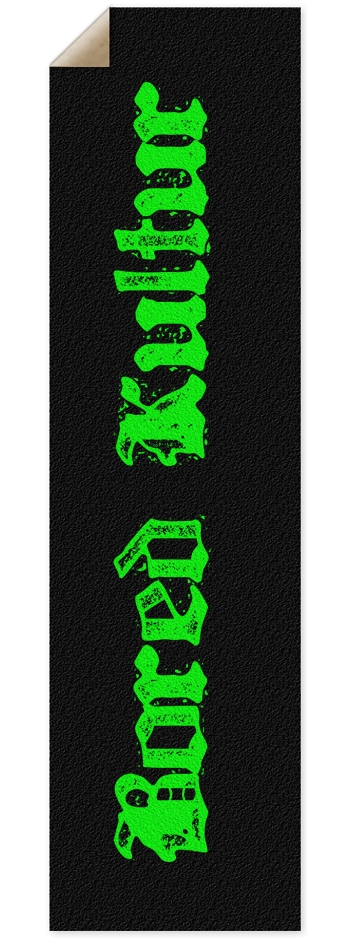 Bored green 9 x 33 Inch Griptape