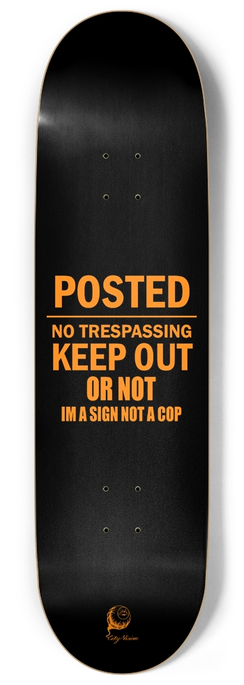 Keep Out 9.00 9 Inch Skateboard