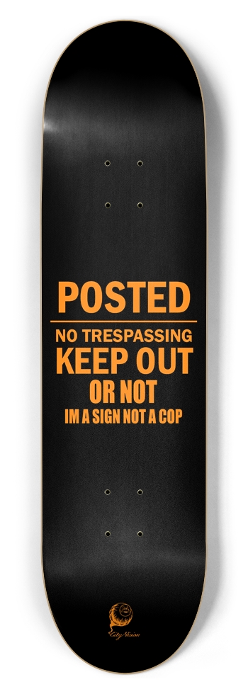 Keep Out 8.50 8-1/2 Skateboard Deck