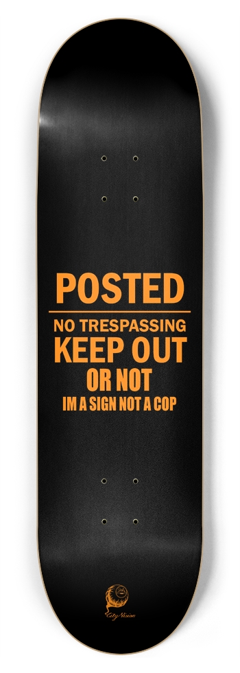 Keep Out 8.75 8-3/4 Inch Skateboard