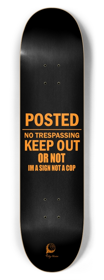 Keep Out 7.75 7-3/4 Skateboard Deck