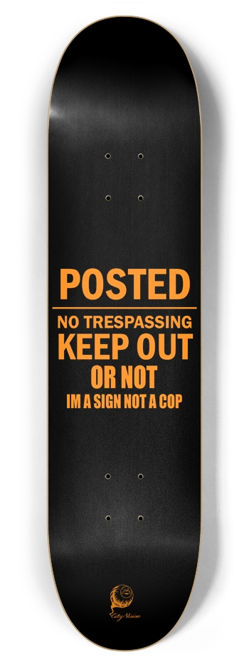 Keep Out 7.87 7-7/8 Skateboard Deck
