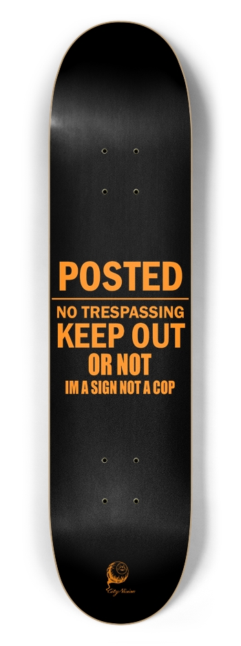 Keep Out 7.50 7-1/2 Skateboard Deck