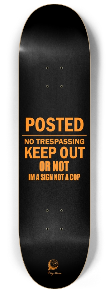 Keep Out 8.25 8-1/4 Skateboard Deck