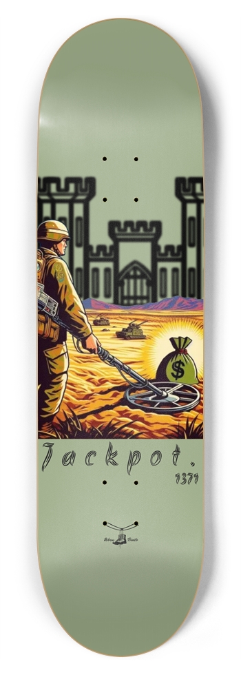 1371 - Jackpot, 8.75" 8-3/4 Inch Skateboard