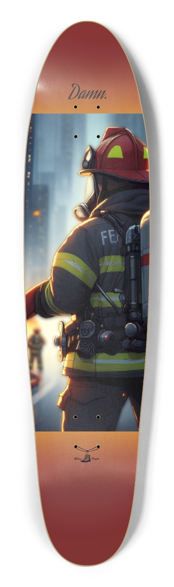 Fire fighter? I hardly know her! 9.125" Longboard Shape